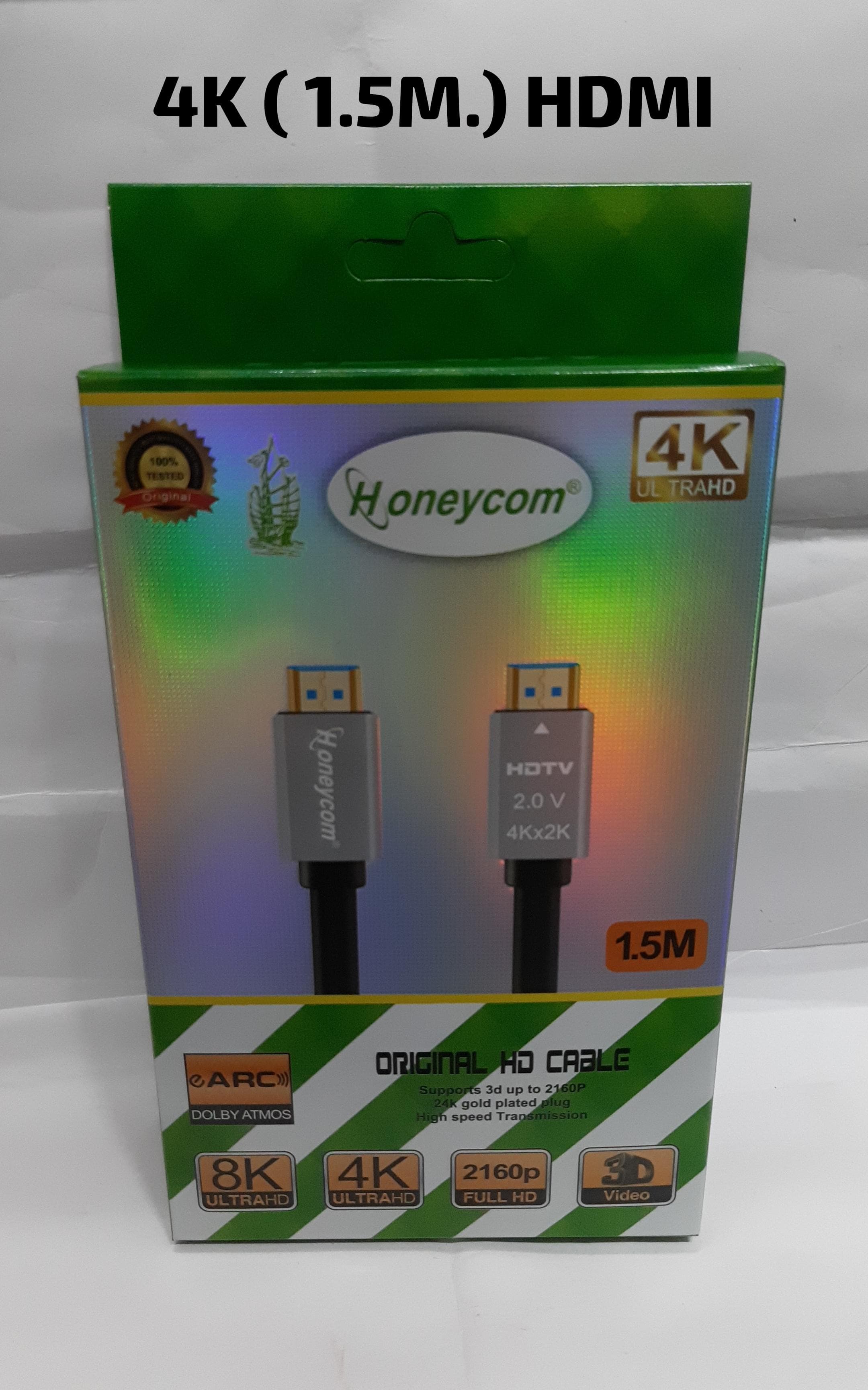 Honeycomb 4K HDMI to HDMI Cable - 1.5 Meters - Image 1