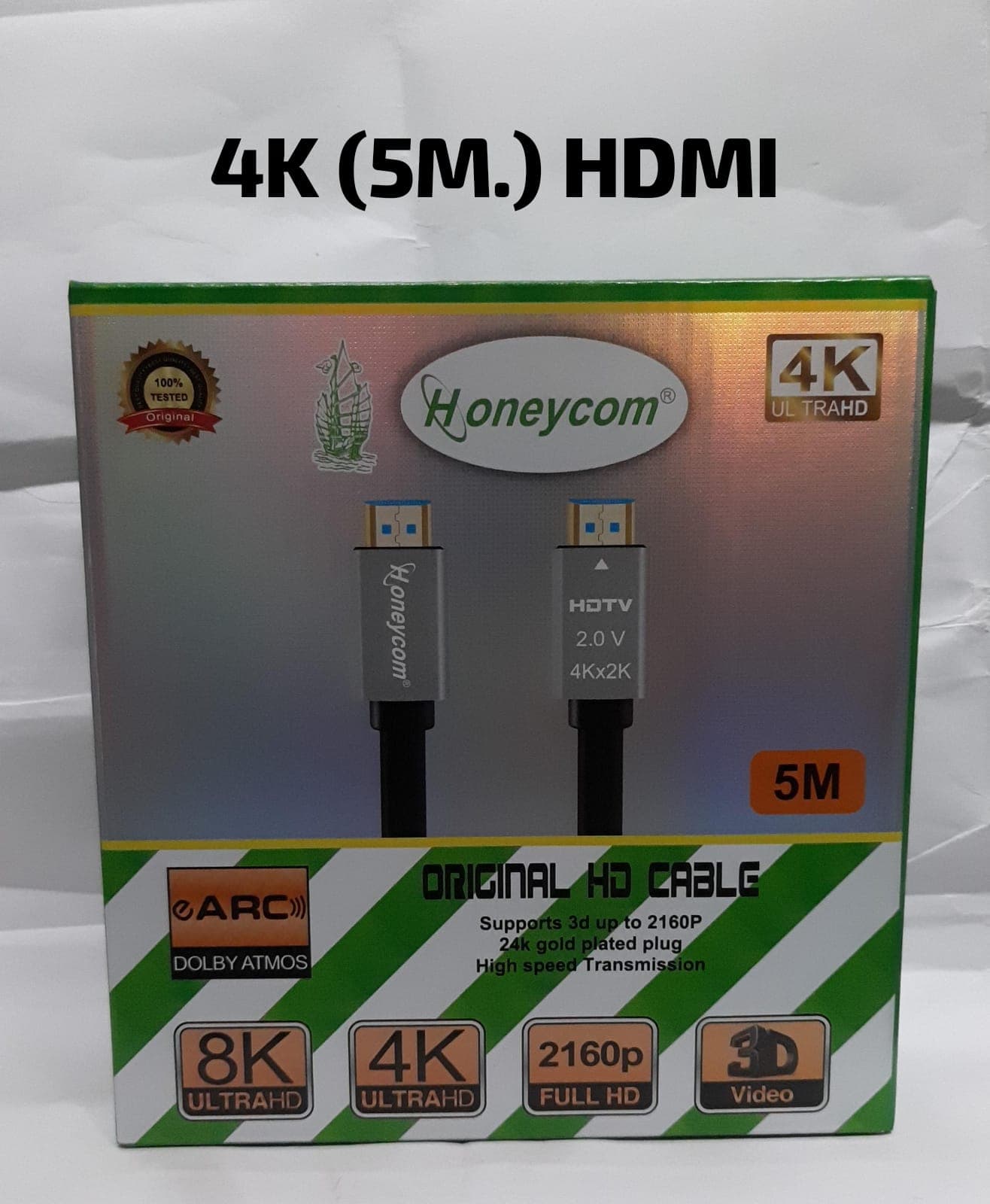 Honeycomb 4K HDMI to HDMI Cable - 5 Meters - Image 1
