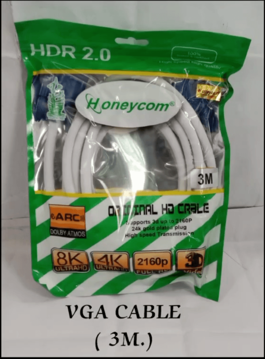 Honeycom VGA to VGA Cable (3m) - Image 1