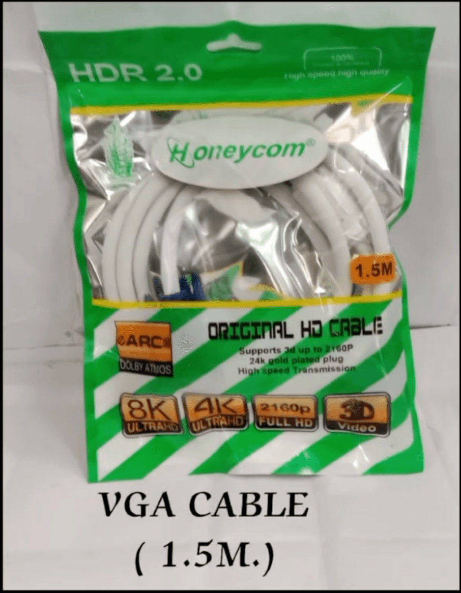 Honeycom VGA to VGA Cable (1.5m) - Image 1