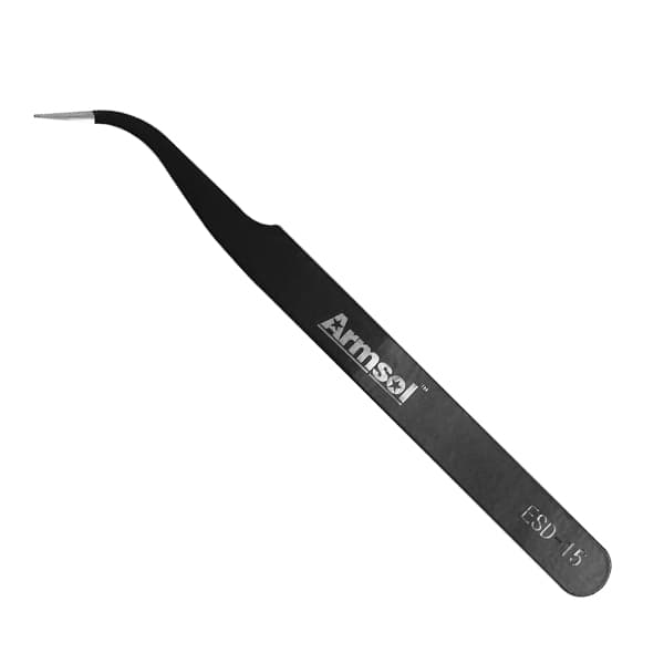 Single Bend Coated Tweezers